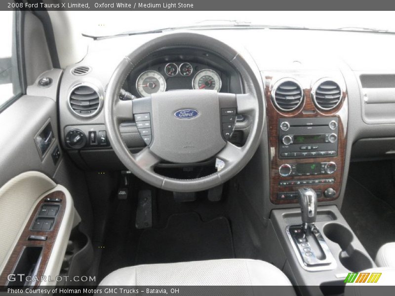 Oxford White / Medium Light Stone 2008 Ford Taurus X Limited