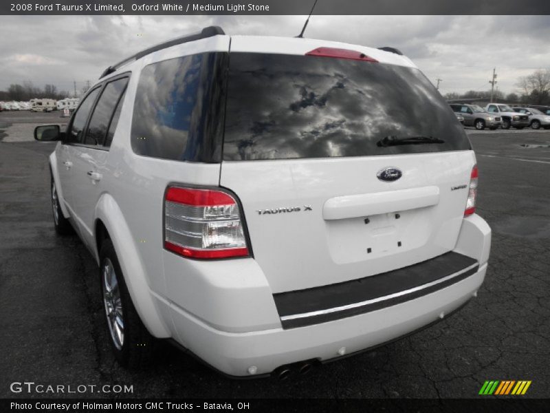 Oxford White / Medium Light Stone 2008 Ford Taurus X Limited