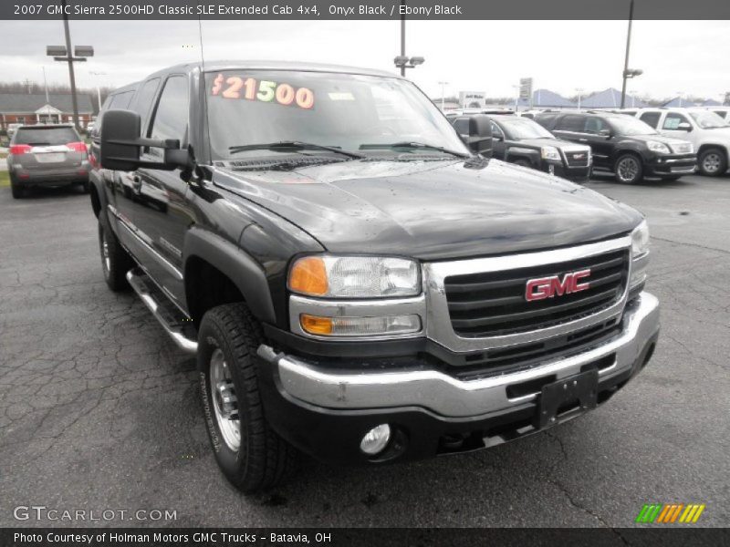 Onyx Black / Ebony Black 2007 GMC Sierra 2500HD Classic SLE Extended Cab 4x4