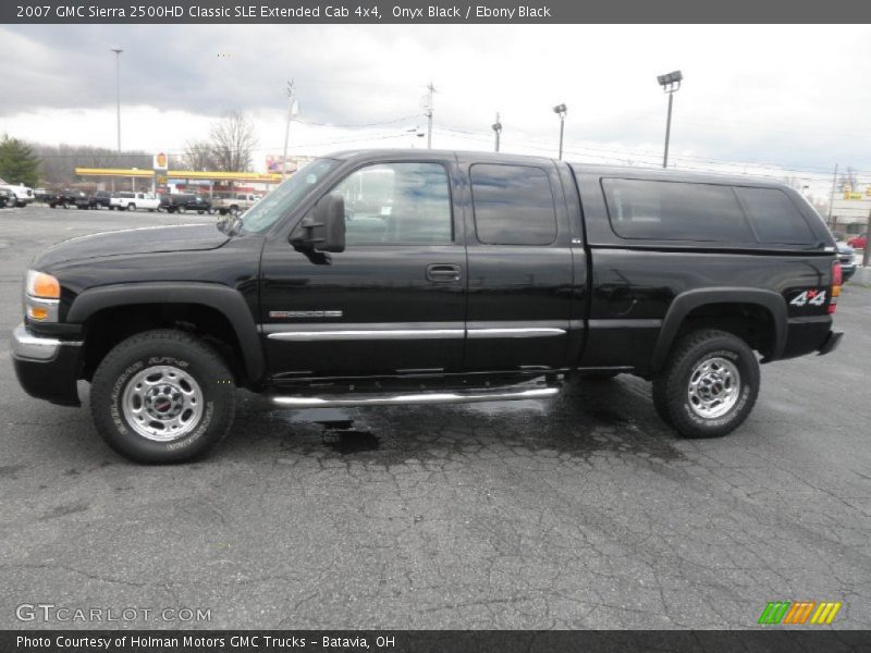 Onyx Black / Ebony Black 2007 GMC Sierra 2500HD Classic SLE Extended Cab 4x4