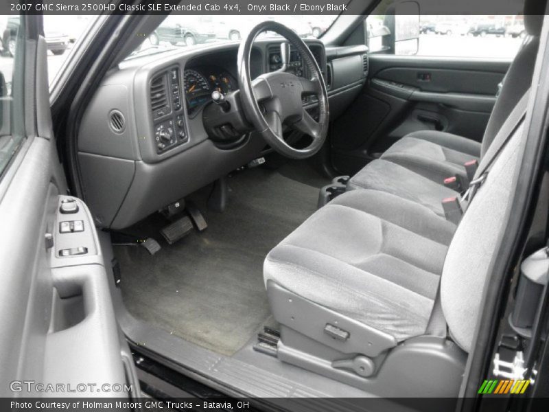 Onyx Black / Ebony Black 2007 GMC Sierra 2500HD Classic SLE Extended Cab 4x4