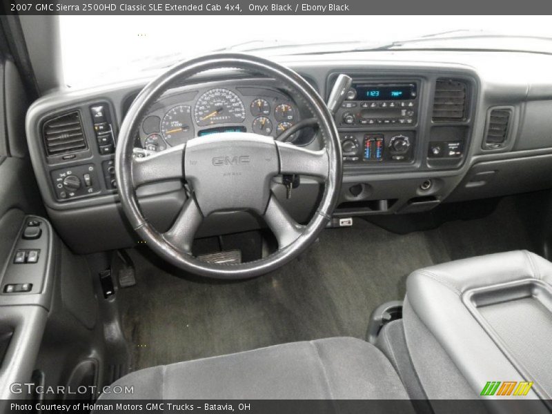 Onyx Black / Ebony Black 2007 GMC Sierra 2500HD Classic SLE Extended Cab 4x4