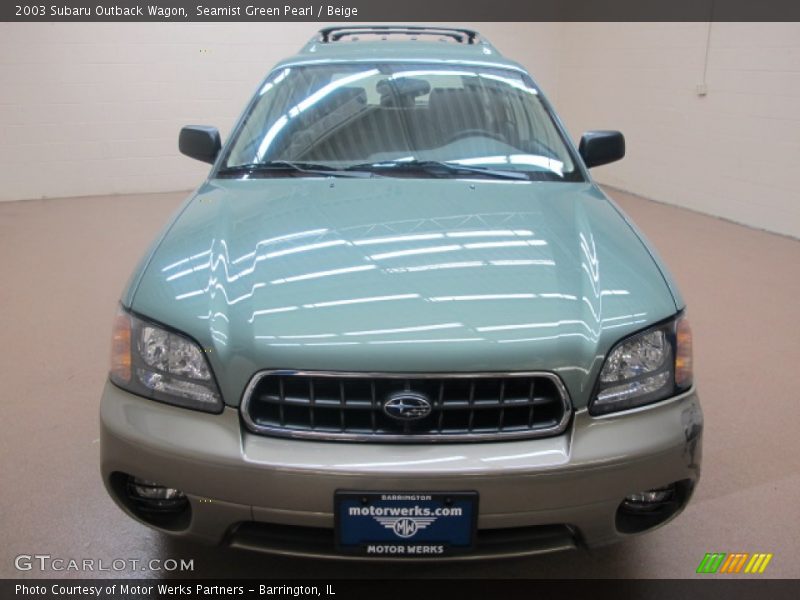Seamist Green Pearl / Beige 2003 Subaru Outback Wagon