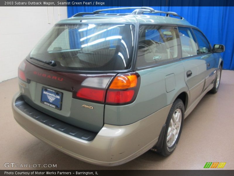 Seamist Green Pearl / Beige 2003 Subaru Outback Wagon