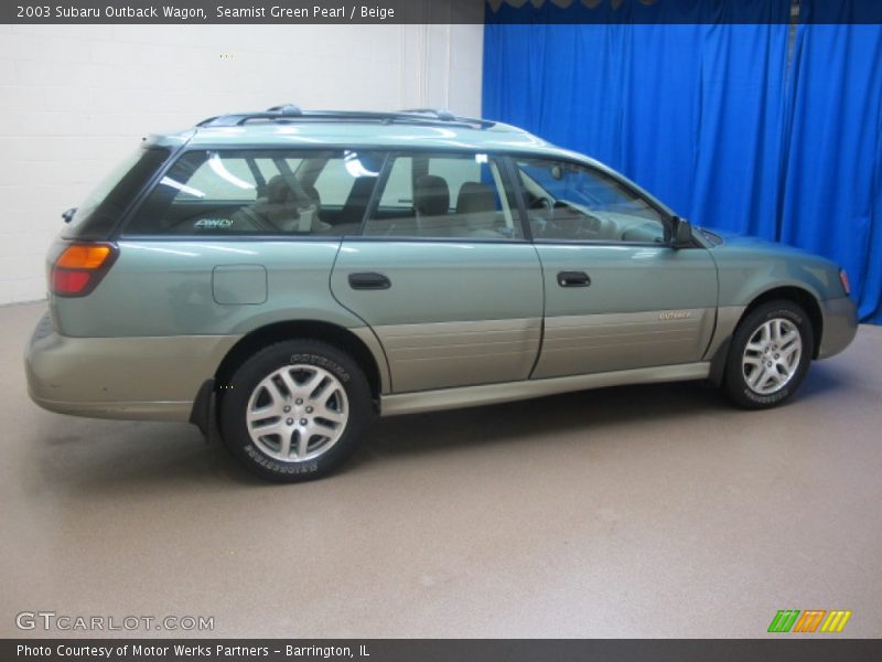 Seamist Green Pearl / Beige 2003 Subaru Outback Wagon