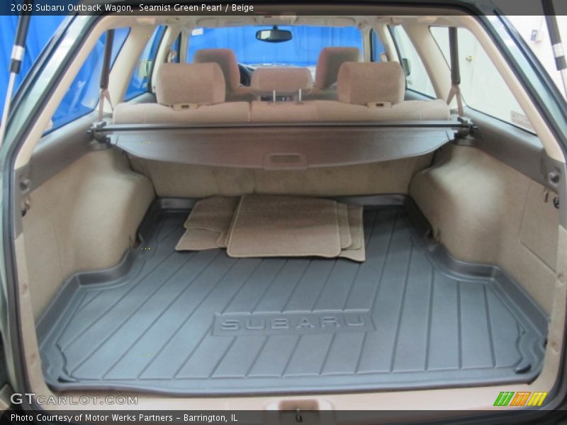 Seamist Green Pearl / Beige 2003 Subaru Outback Wagon