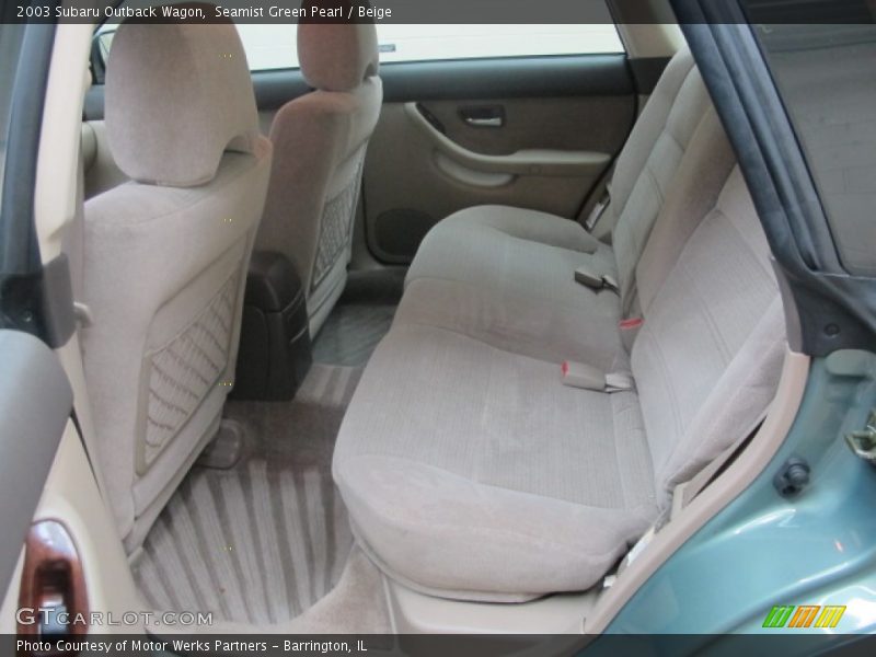 Seamist Green Pearl / Beige 2003 Subaru Outback Wagon