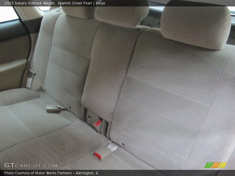 Seamist Green Pearl / Beige 2003 Subaru Outback Wagon