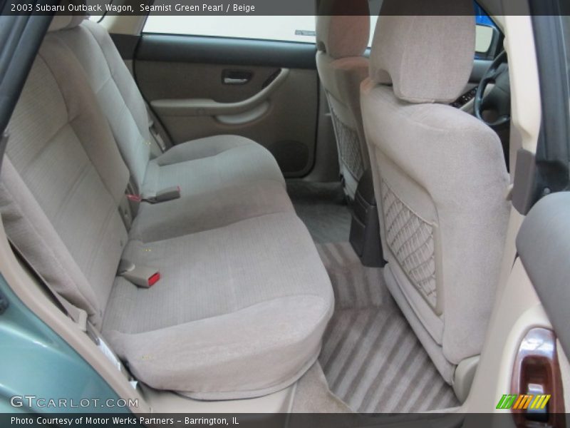 Seamist Green Pearl / Beige 2003 Subaru Outback Wagon