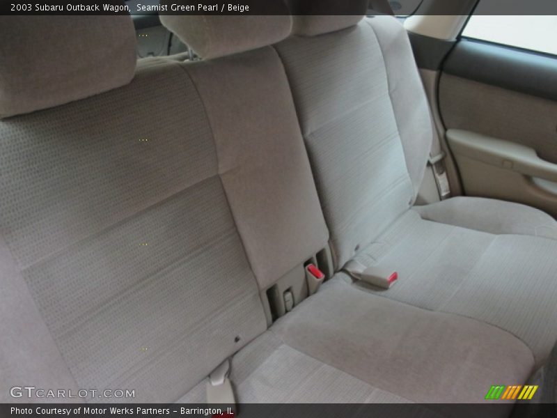 Seamist Green Pearl / Beige 2003 Subaru Outback Wagon