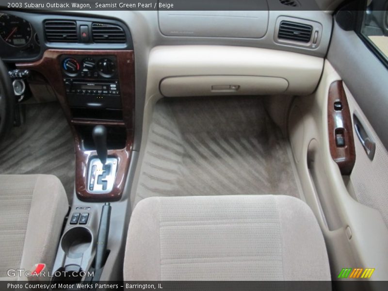 Seamist Green Pearl / Beige 2003 Subaru Outback Wagon
