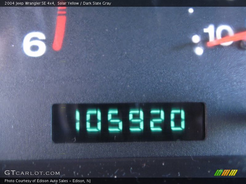 Solar Yellow / Dark Slate Gray 2004 Jeep Wrangler SE 4x4