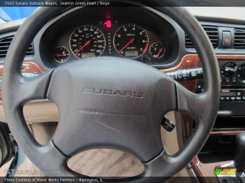 Seamist Green Pearl / Beige 2003 Subaru Outback Wagon