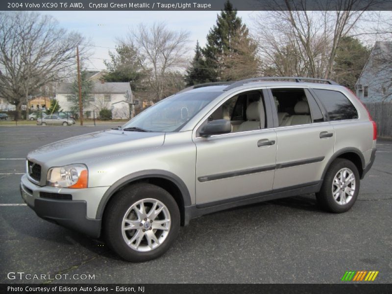 Crystal Green Metallic / Taupe/Light Taupe 2004 Volvo XC90 T6 AWD