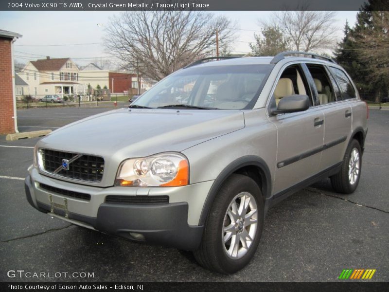 Crystal Green Metallic / Taupe/Light Taupe 2004 Volvo XC90 T6 AWD