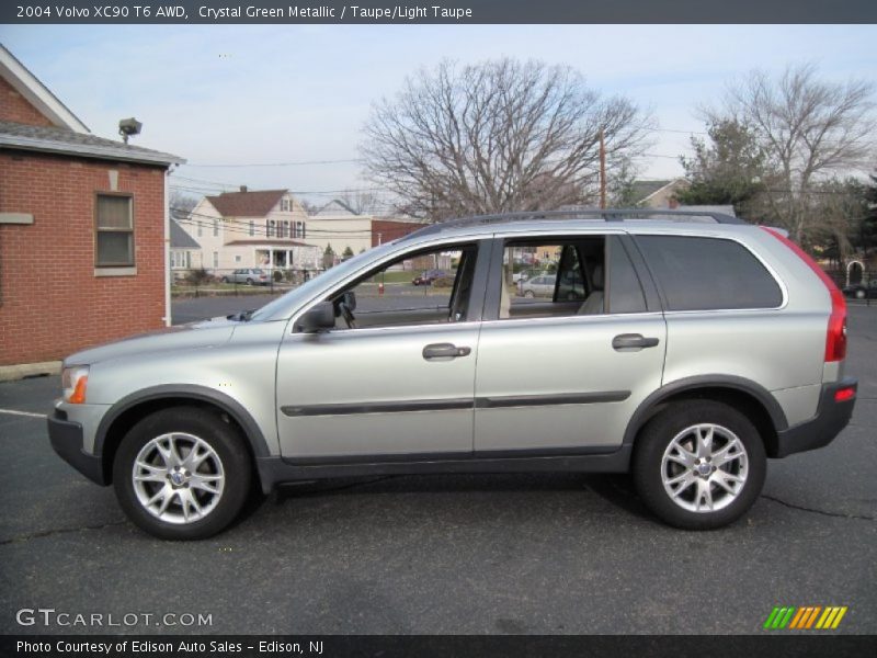 Crystal Green Metallic / Taupe/Light Taupe 2004 Volvo XC90 T6 AWD
