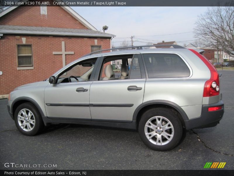 Crystal Green Metallic / Taupe/Light Taupe 2004 Volvo XC90 T6 AWD