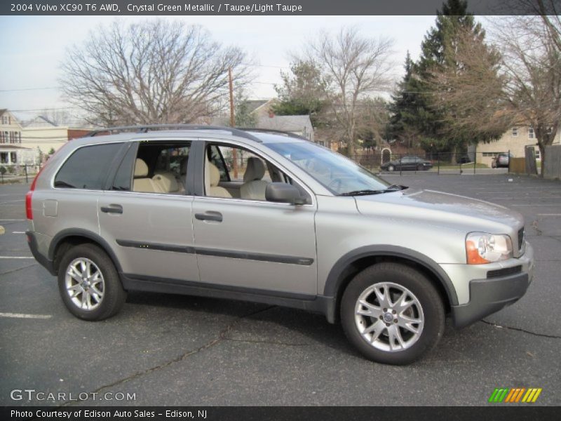 Crystal Green Metallic / Taupe/Light Taupe 2004 Volvo XC90 T6 AWD