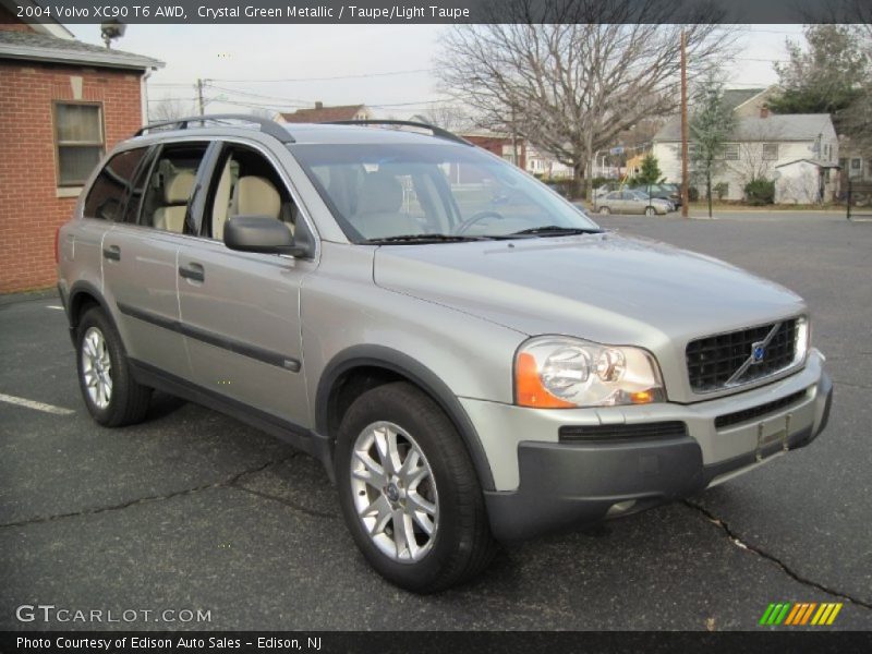 Crystal Green Metallic / Taupe/Light Taupe 2004 Volvo XC90 T6 AWD