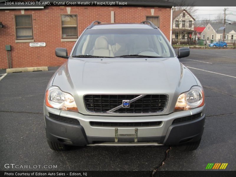 Crystal Green Metallic / Taupe/Light Taupe 2004 Volvo XC90 T6 AWD