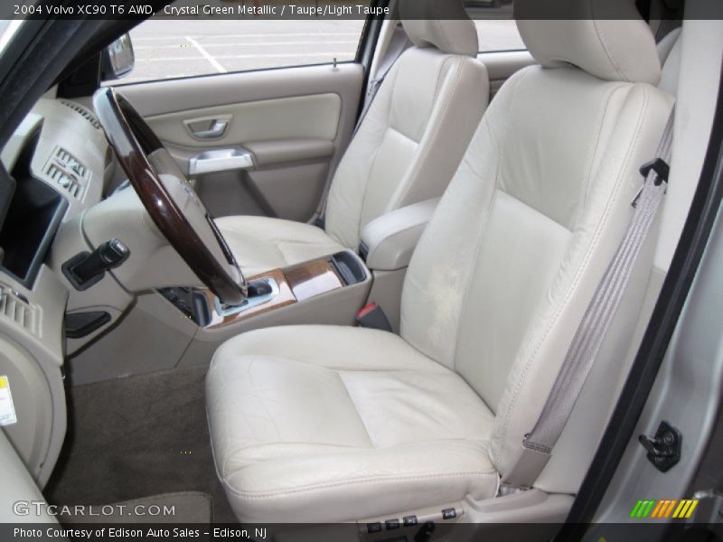 Crystal Green Metallic / Taupe/Light Taupe 2004 Volvo XC90 T6 AWD