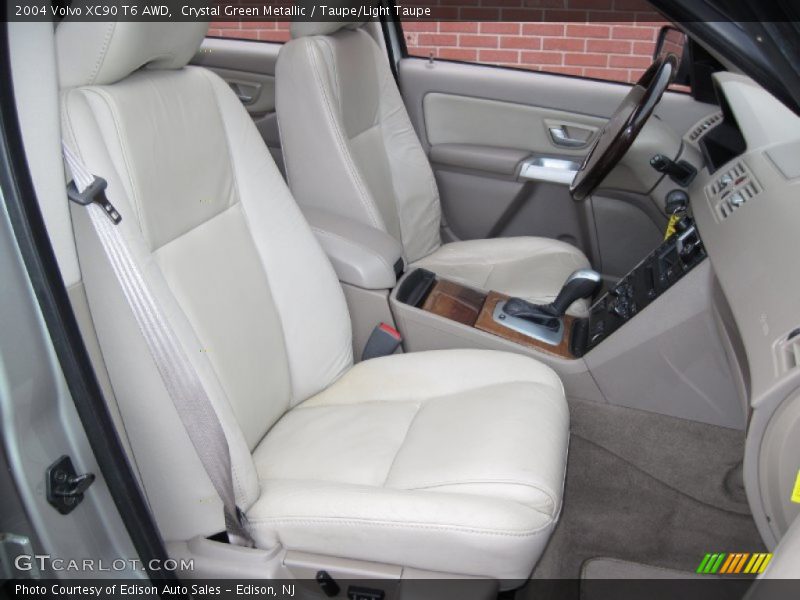Crystal Green Metallic / Taupe/Light Taupe 2004 Volvo XC90 T6 AWD