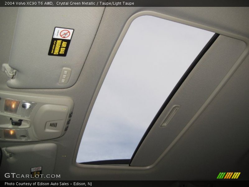 Crystal Green Metallic / Taupe/Light Taupe 2004 Volvo XC90 T6 AWD