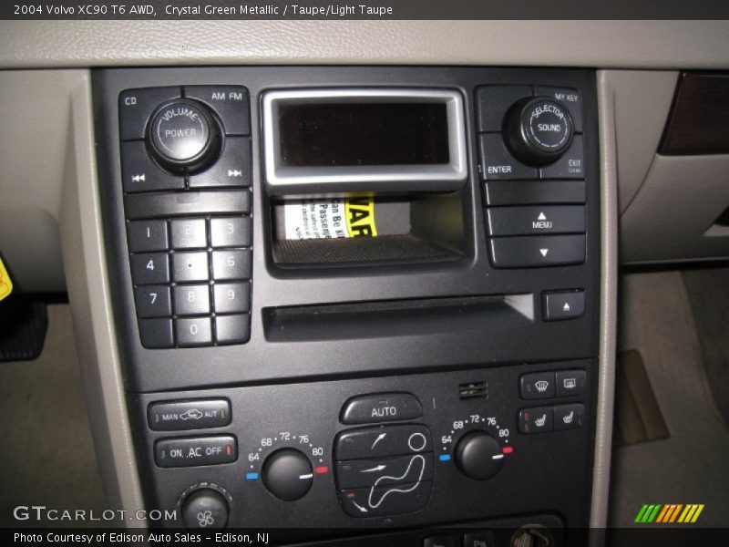 Crystal Green Metallic / Taupe/Light Taupe 2004 Volvo XC90 T6 AWD