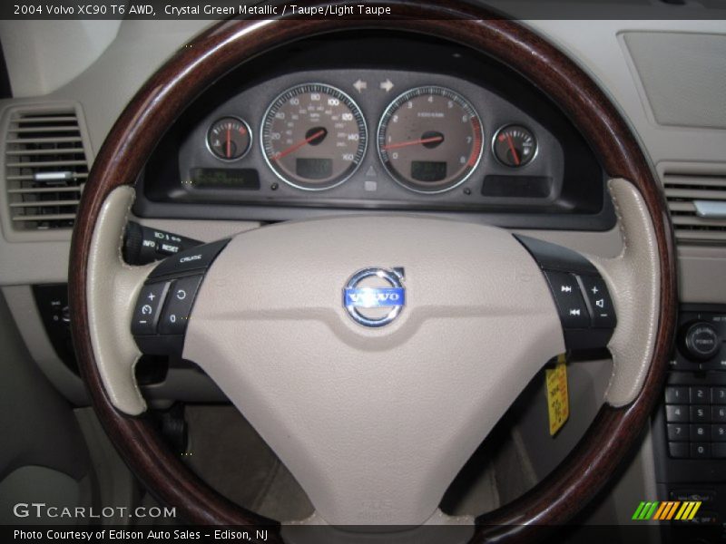 Crystal Green Metallic / Taupe/Light Taupe 2004 Volvo XC90 T6 AWD
