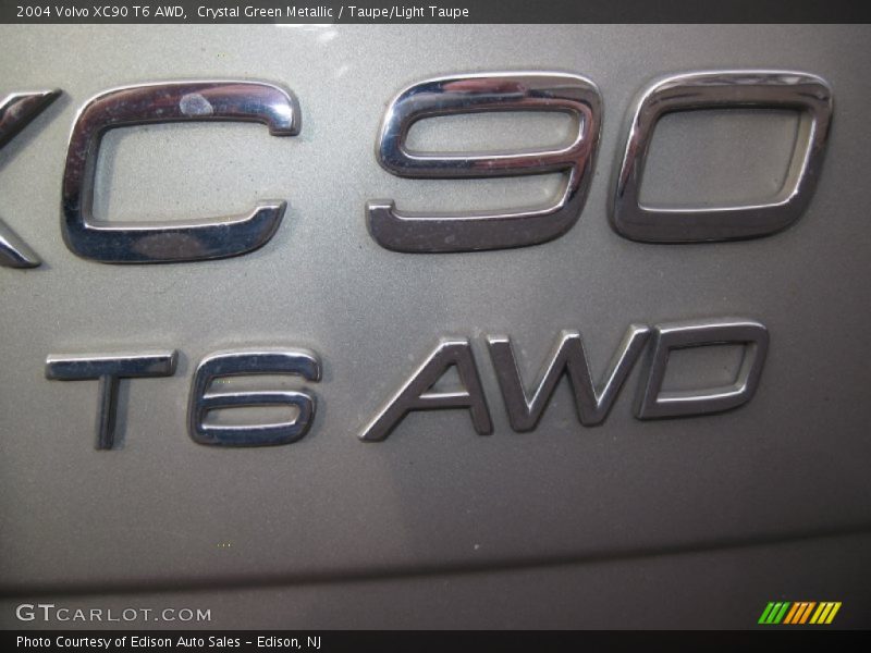 Crystal Green Metallic / Taupe/Light Taupe 2004 Volvo XC90 T6 AWD