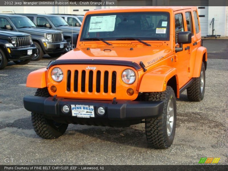 Crush Orange / Black 2012 Jeep Wrangler Unlimited Rubicon 4x4