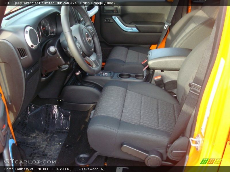 Crush Orange / Black 2012 Jeep Wrangler Unlimited Rubicon 4x4