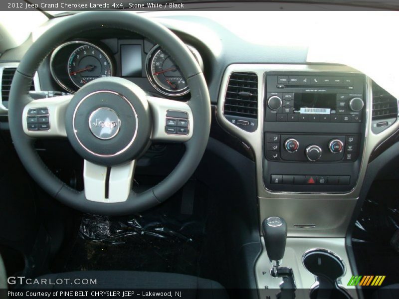 Stone White / Black 2012 Jeep Grand Cherokee Laredo 4x4