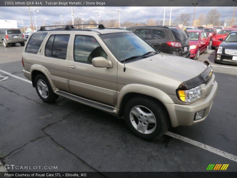 Tuscan Beige Metallic / Stone Beige 2001 Infiniti QX4 4x4
