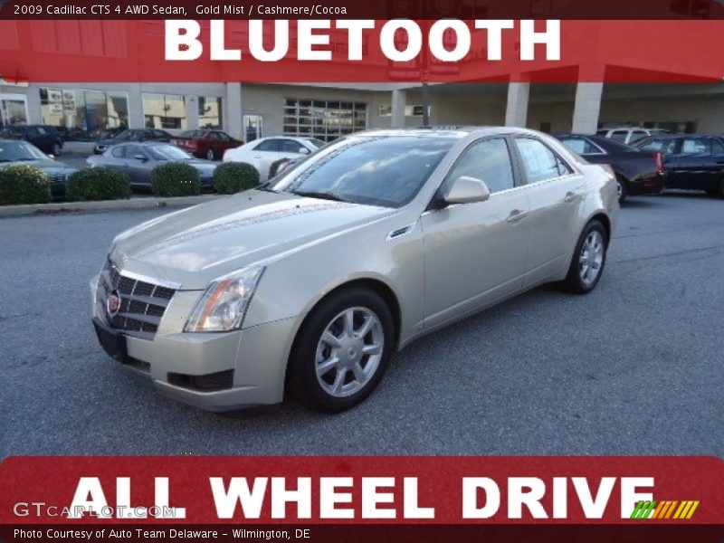 Gold Mist / Cashmere/Cocoa 2009 Cadillac CTS 4 AWD Sedan