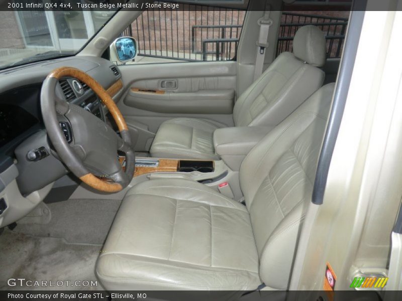 Tuscan Beige Metallic / Stone Beige 2001 Infiniti QX4 4x4