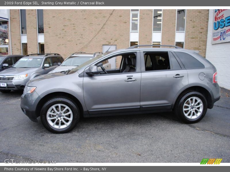 Sterling Grey Metallic / Charcoal Black 2009 Ford Edge SEL