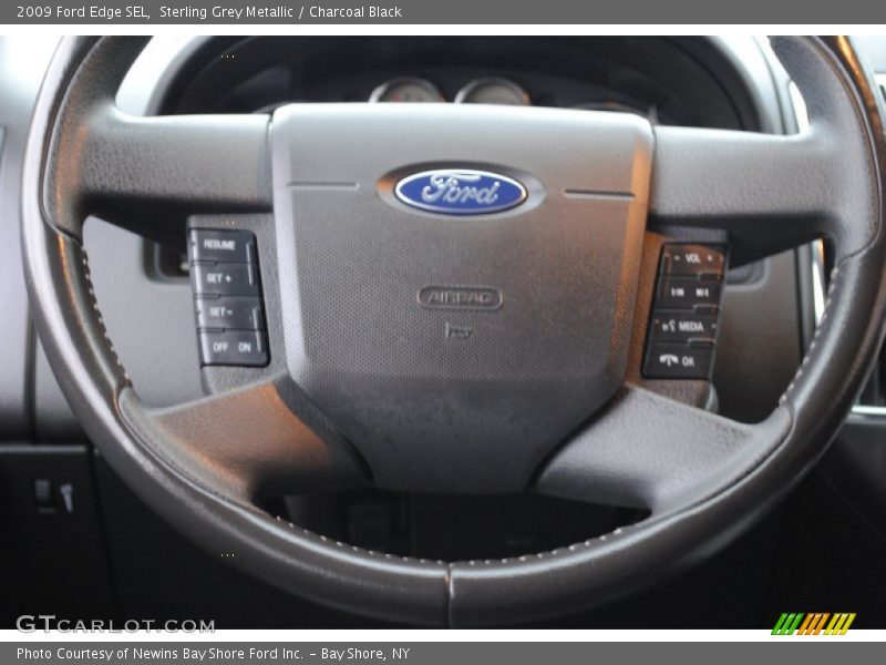 Sterling Grey Metallic / Charcoal Black 2009 Ford Edge SEL