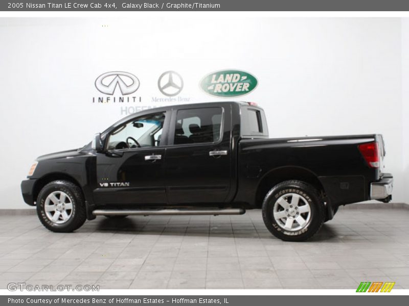 Galaxy Black / Graphite/Titanium 2005 Nissan Titan LE Crew Cab 4x4