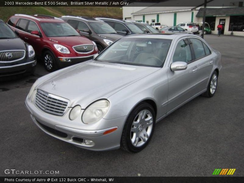 Brilliant Silver Metallic / Ash Grey 2003 Mercedes-Benz E 500 Sedan