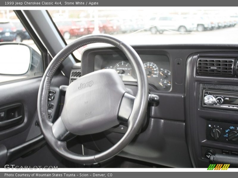 Stone White / Agate 1999 Jeep Cherokee Classic 4x4