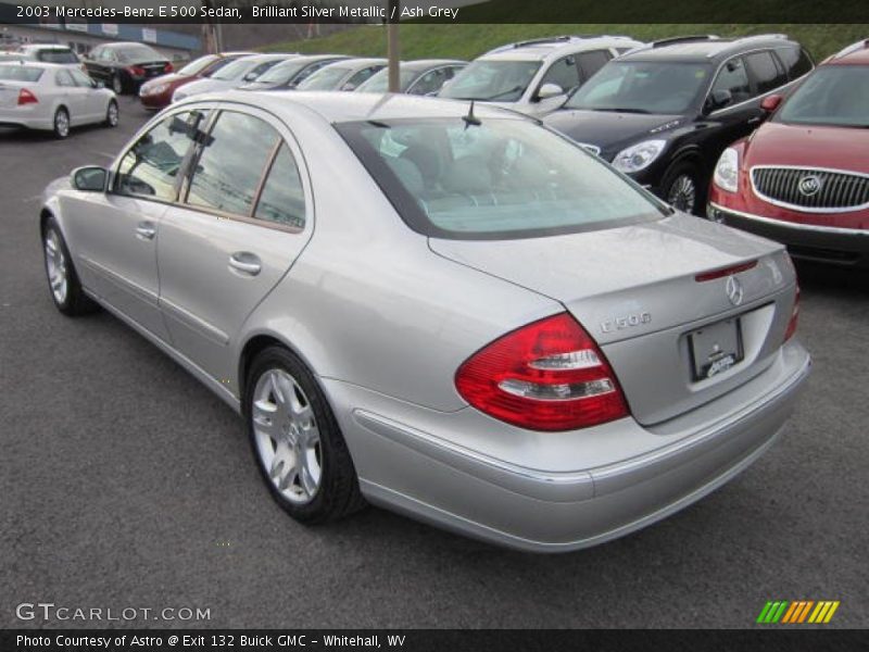 Brilliant Silver Metallic / Ash Grey 2003 Mercedes-Benz E 500 Sedan