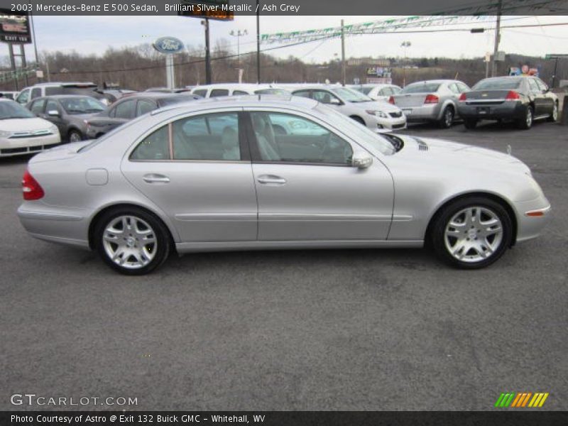 Brilliant Silver Metallic / Ash Grey 2003 Mercedes-Benz E 500 Sedan