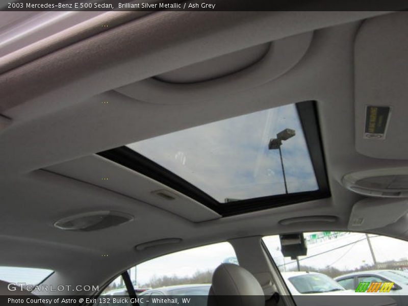Brilliant Silver Metallic / Ash Grey 2003 Mercedes-Benz E 500 Sedan