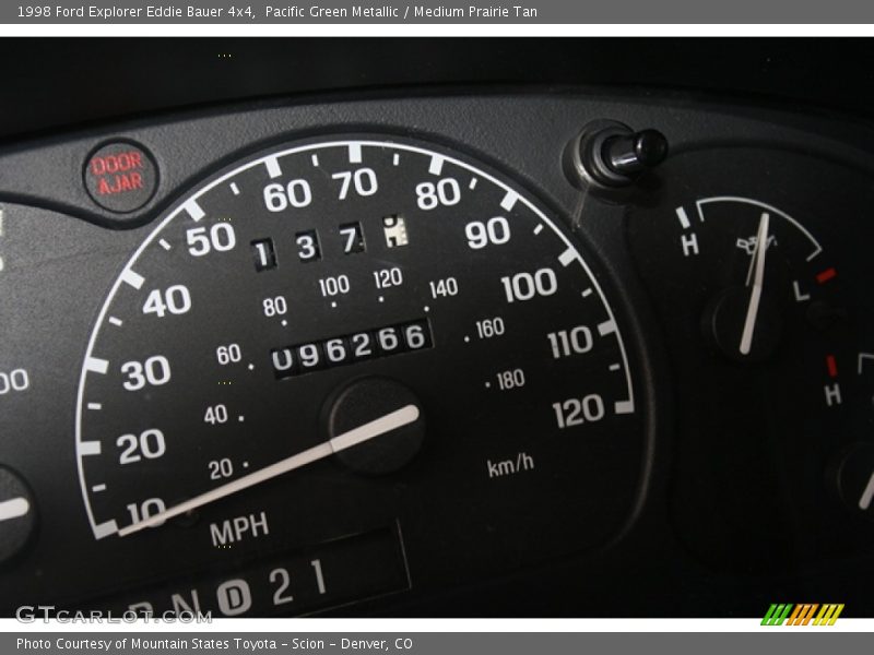 Pacific Green Metallic / Medium Prairie Tan 1998 Ford Explorer Eddie Bauer 4x4
