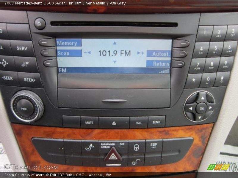Brilliant Silver Metallic / Ash Grey 2003 Mercedes-Benz E 500 Sedan