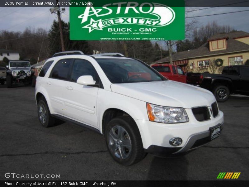 Bright White / Ebony 2008 Pontiac Torrent AWD