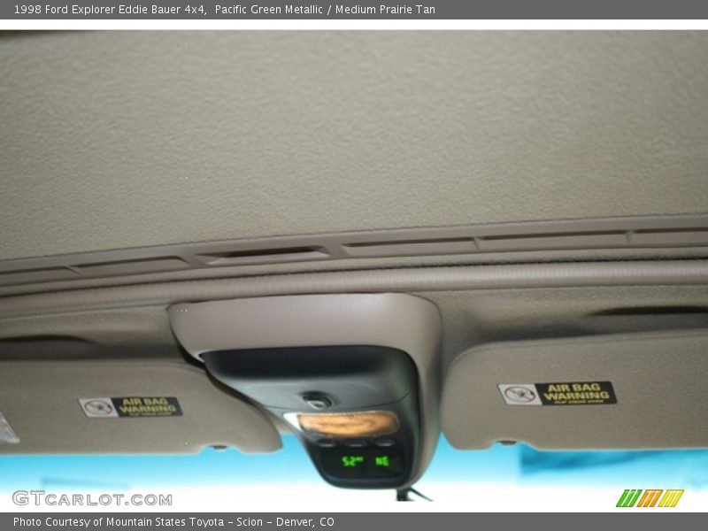 Pacific Green Metallic / Medium Prairie Tan 1998 Ford Explorer Eddie Bauer 4x4