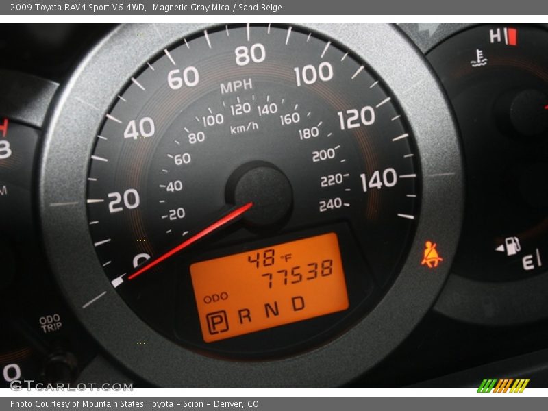 Magnetic Gray Mica / Sand Beige 2009 Toyota RAV4 Sport V6 4WD