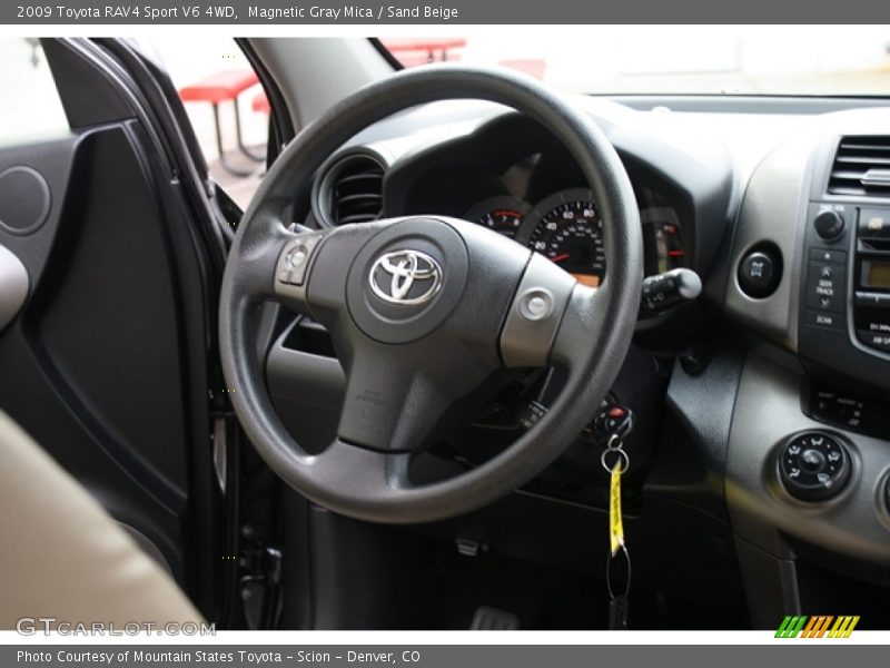 Magnetic Gray Mica / Sand Beige 2009 Toyota RAV4 Sport V6 4WD